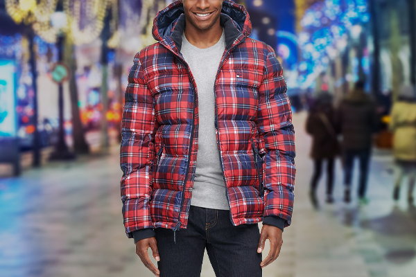 Plaid tommy hilfiger hot sale jacket