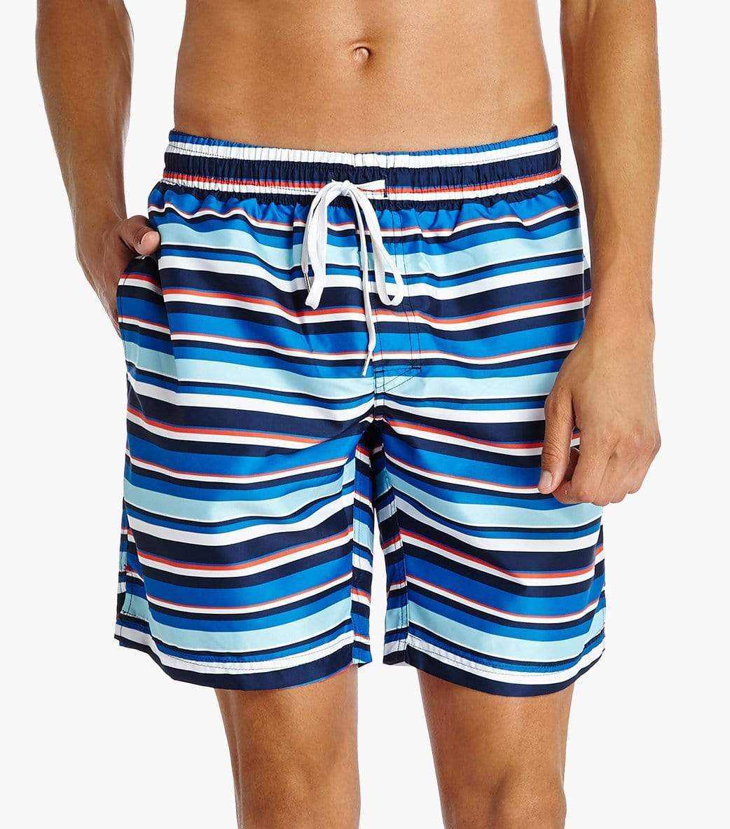2(X)IST Blue Stripe Hampton Swim Short