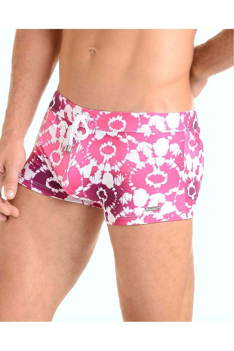 2(X)IST Magenta Tie-Dye Swim Trunk