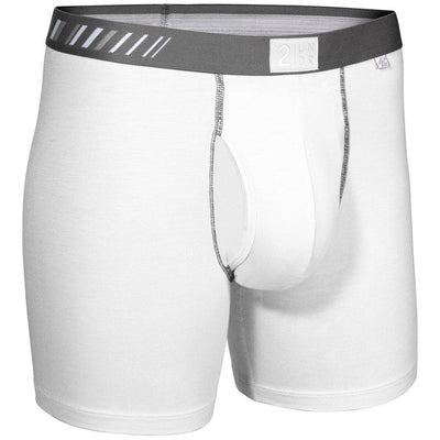 2UNDR White Swing Shift Boxer Brief