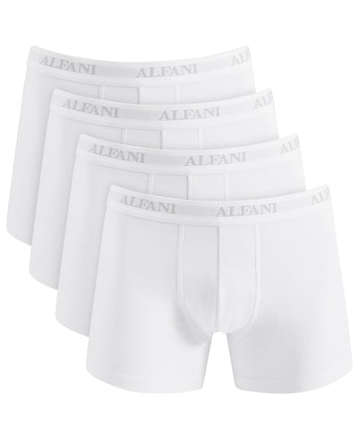 Alfani 4-Pk. Moisture-Wicking Cotton Trunks