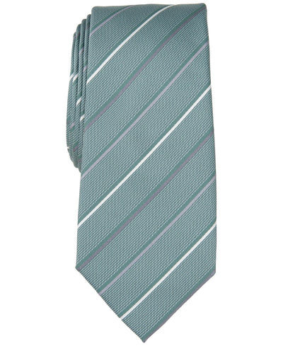 Alfani Belwood Slim Stripe Tie Created for Macy - Mint