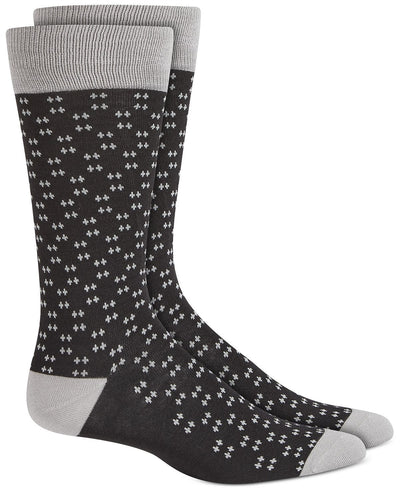 Alfani Micro Diamond Dot Socks Black
