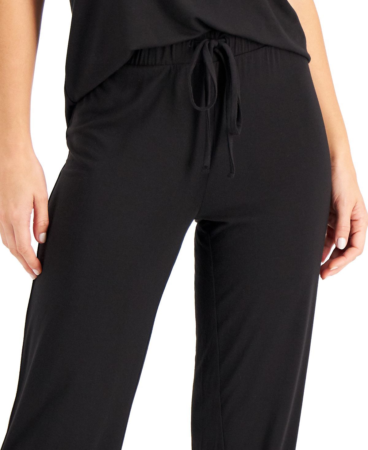 Alfani Super Soft Modal Basic Jogger Classic Black