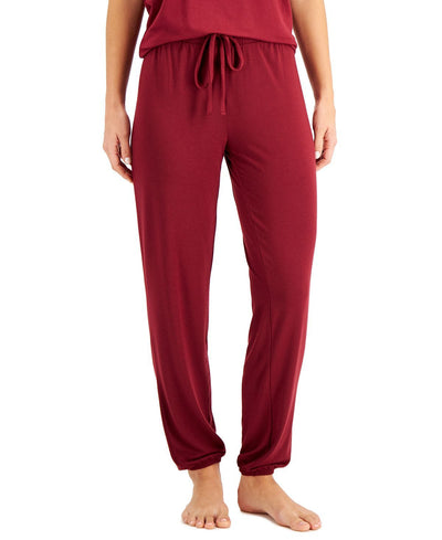 Alfani Super Soft Modal Basic Jogger Garnet Stone