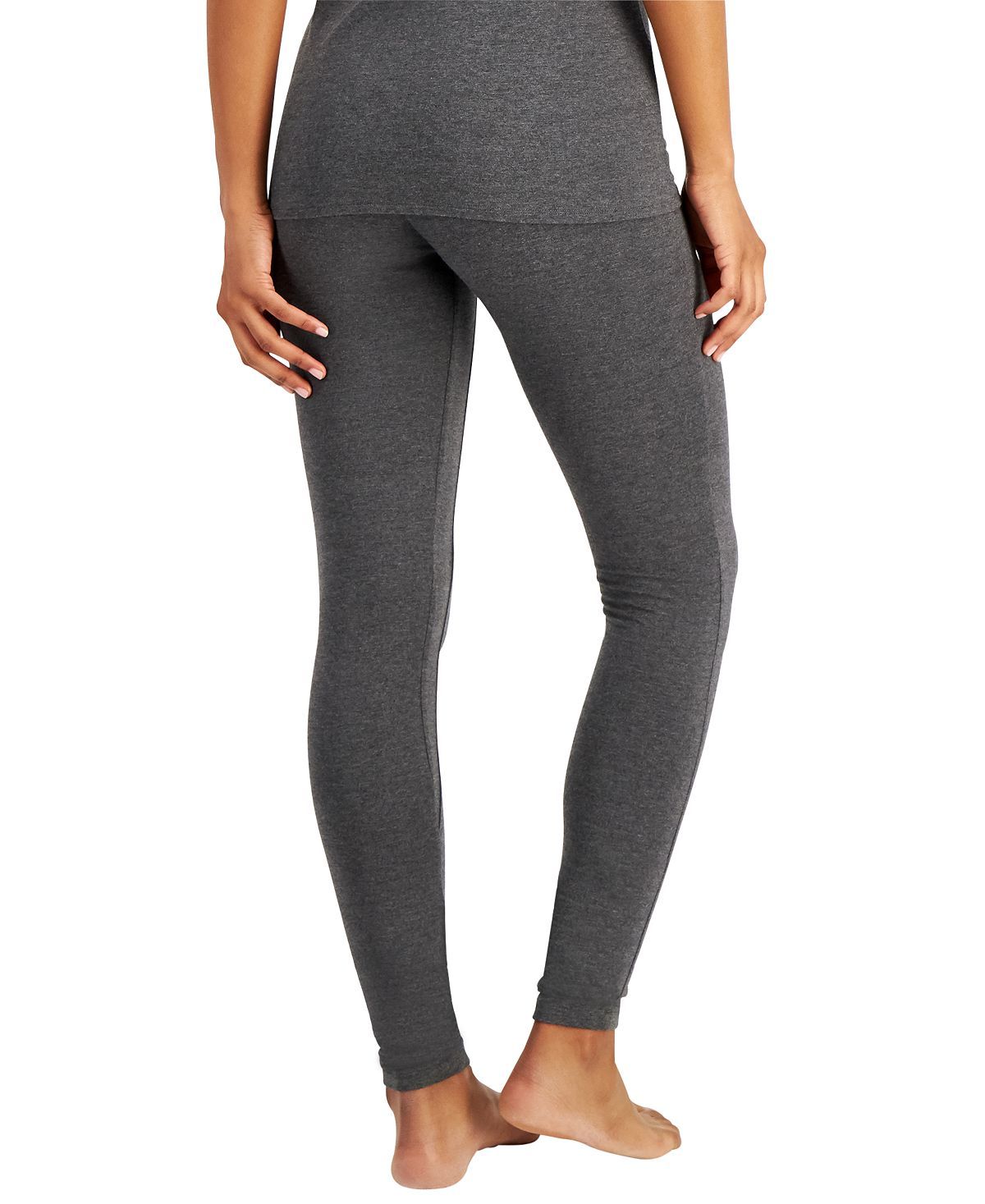 Alfani Ultra Soft Modal Leggings Heather Charcoal
