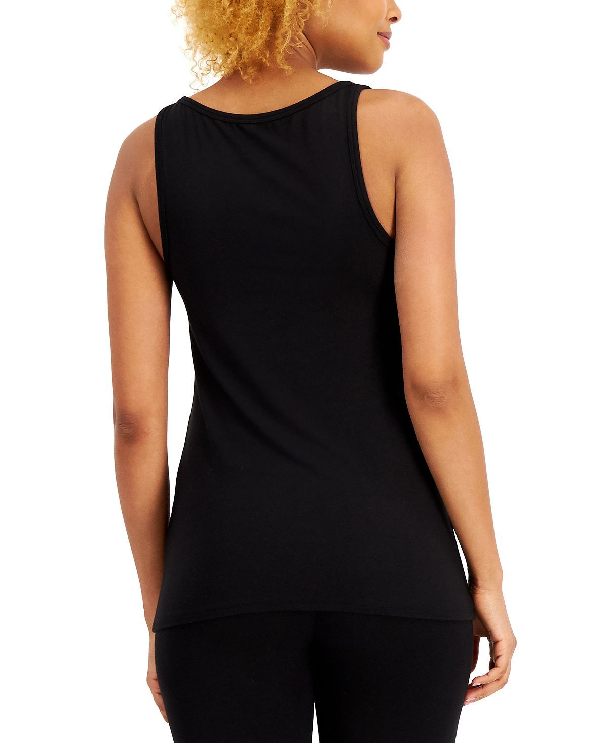 Alfani Ultra Soft Modal Tank Top Classic Black