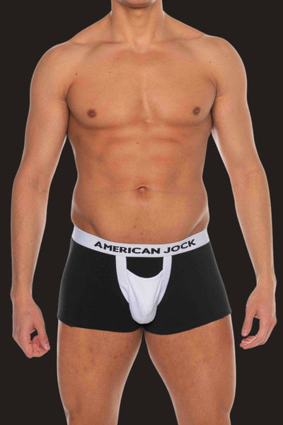 American Jock Black Basics Boxer Brief