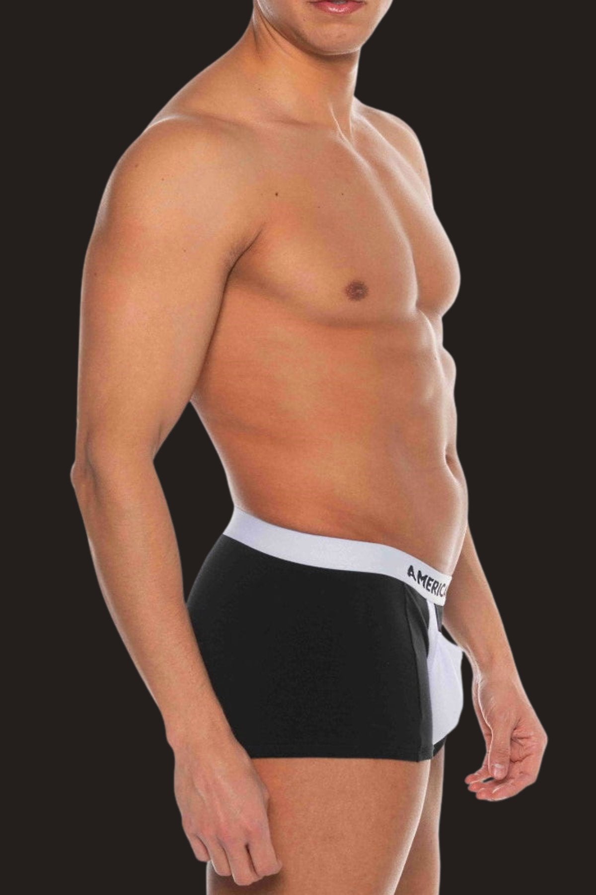 American Jock Black Basics Boxer Brief