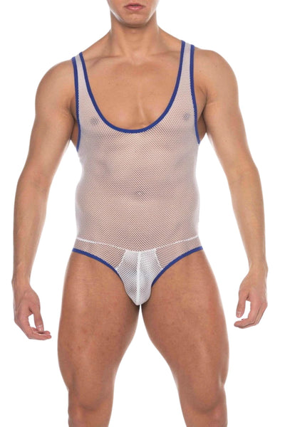 American Jock White Tryst Backless Mesh Singlet