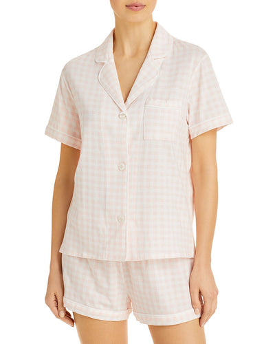 Aqua Printed Pajama Set Pink