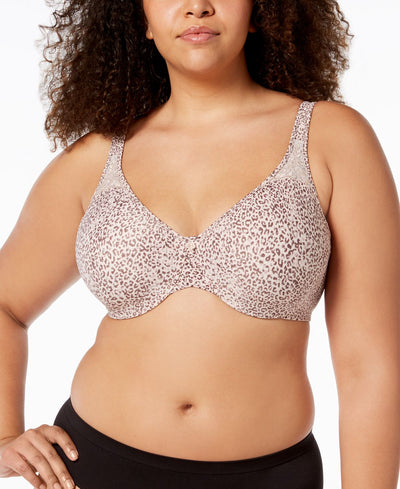 Bali Passion For Comfort Seamless Underwire Minimizer Bra 3385 Rosewood Animal