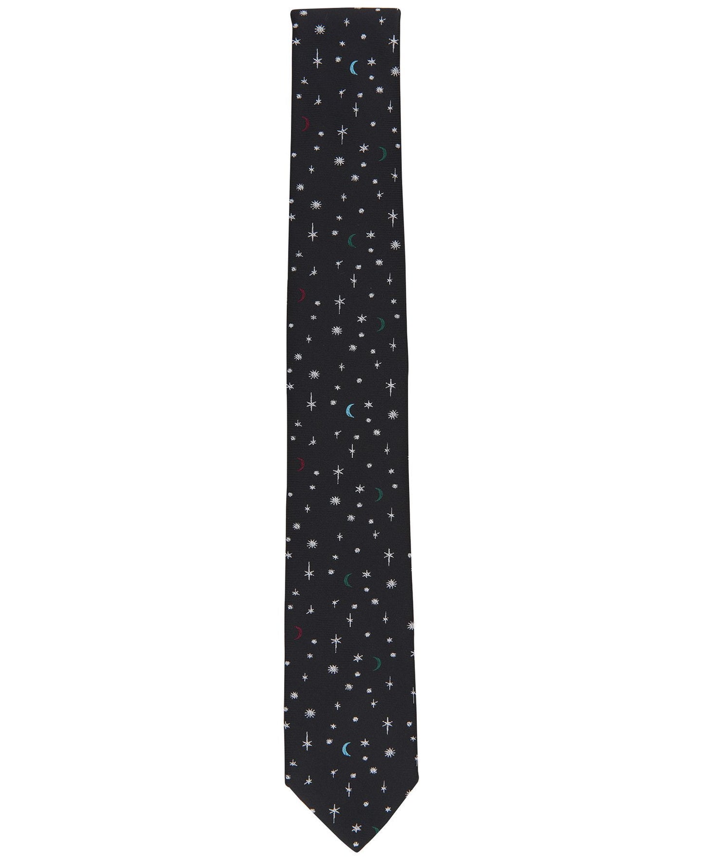Bar III Miniature Moon and Stars Tie