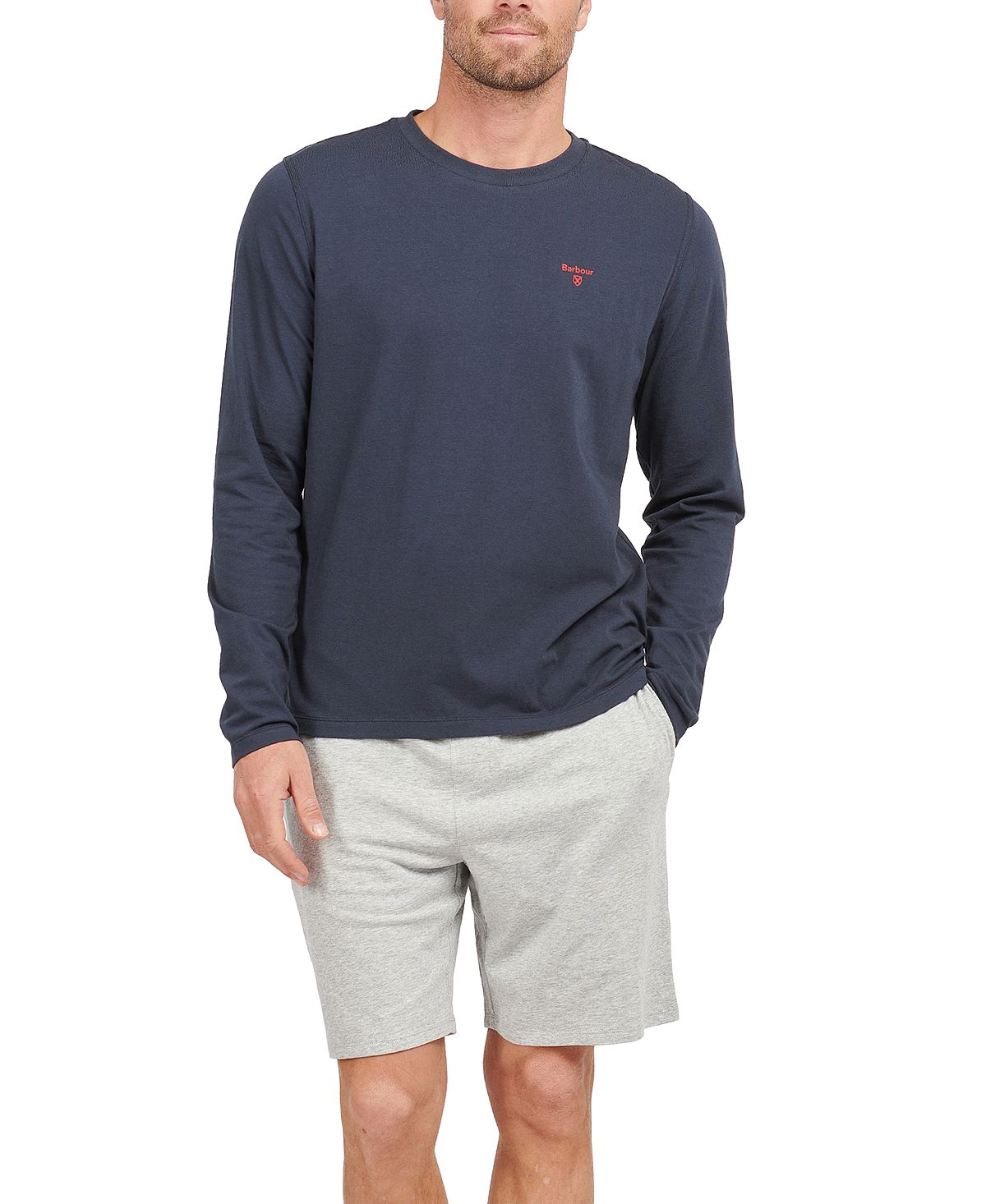 Barbour Sheldon Long-sleeve Sleep T-shirt Navy