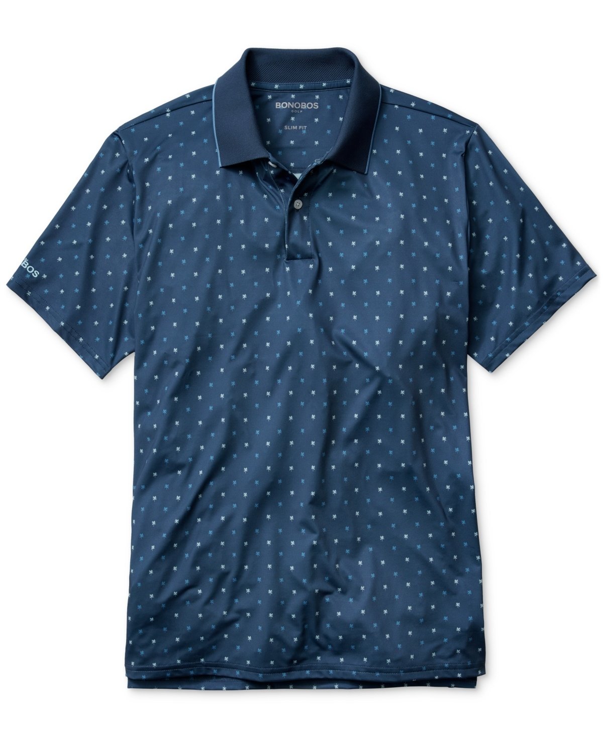 Bonobos Short Sleeve Geo Print Performance Polo Shirt - NAVY