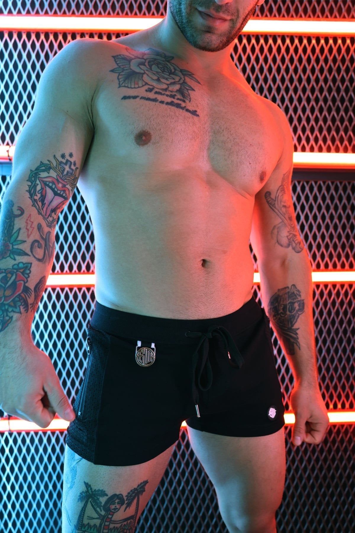 Breedwell Black Locker Room Short