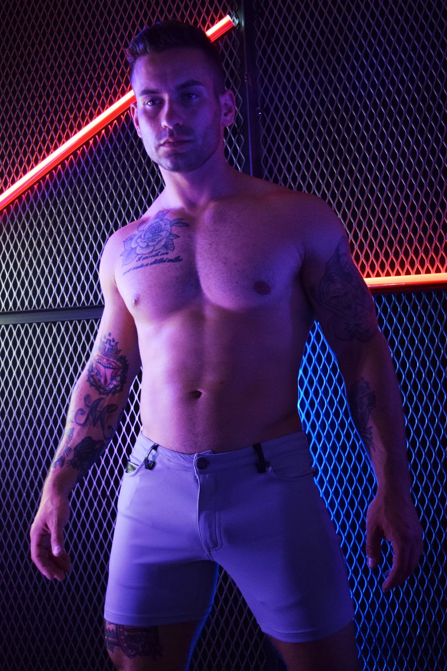 Breedwell Grey Down Low Shorts