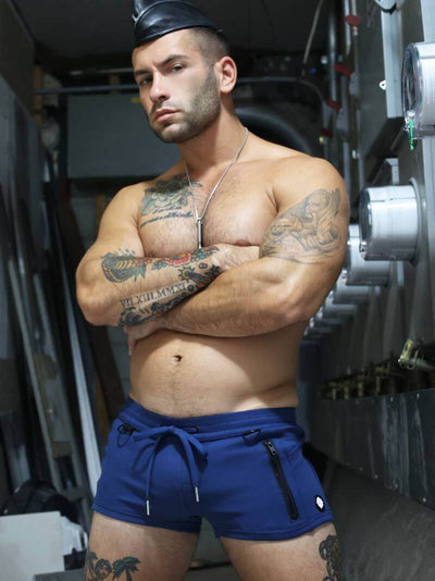 Breedwell Navy D Ring Cockpit Shorts