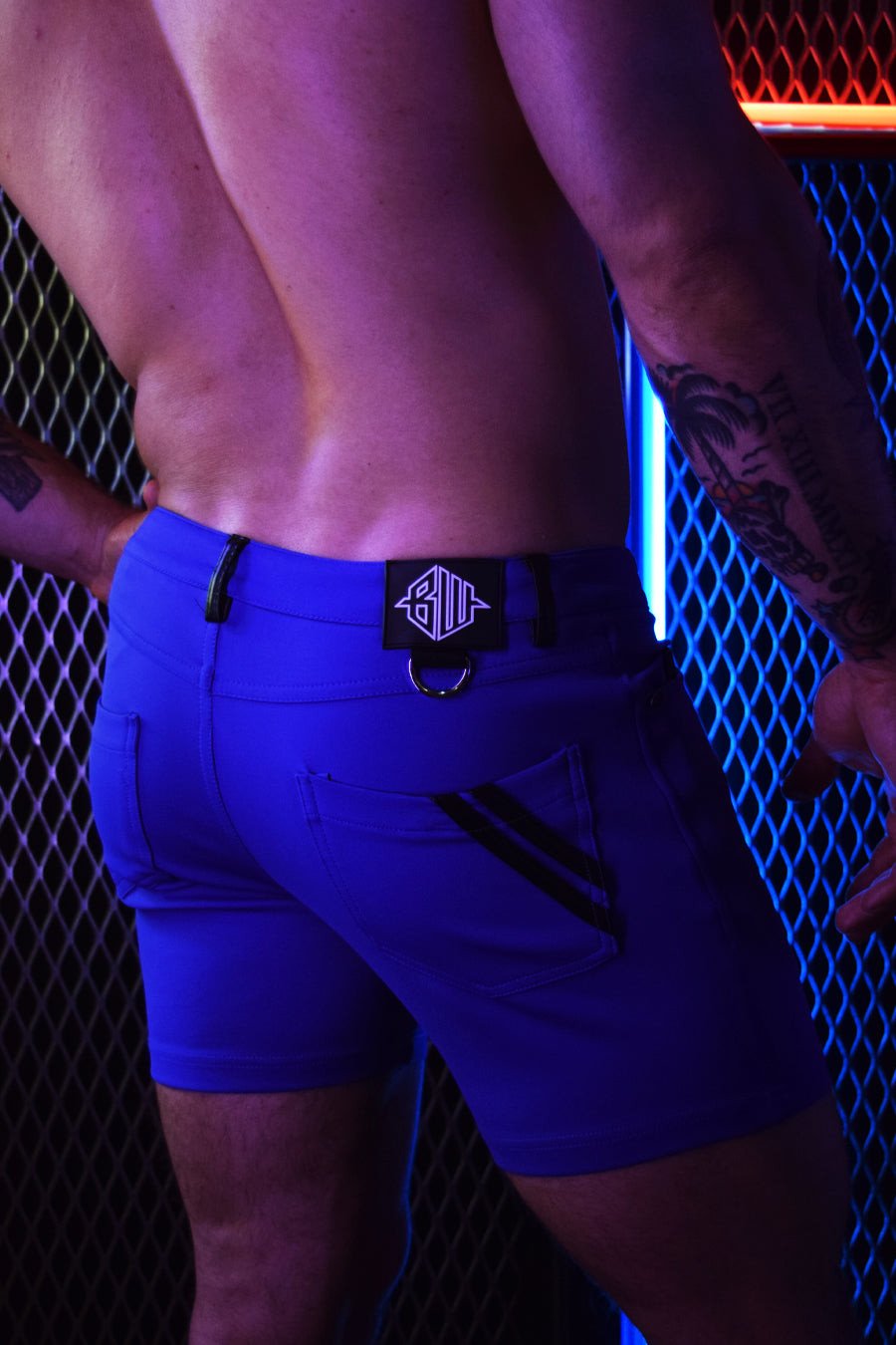 Breedwell blue Down Low Shorts