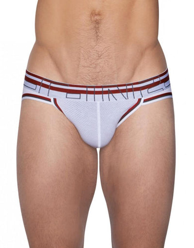 C-IN2 White Zen Active Sport Low Rise Cotton Modal Bikini