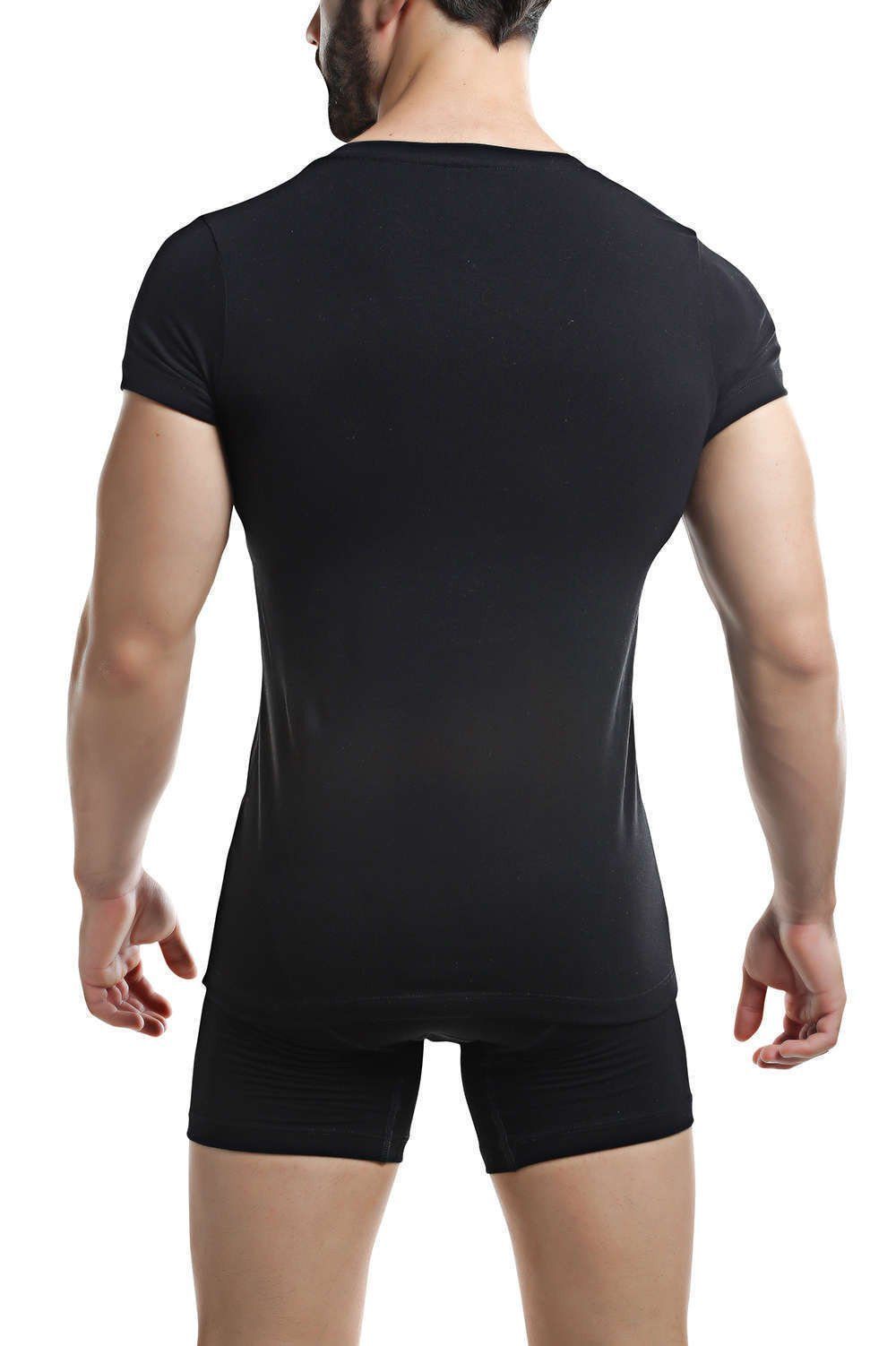 C4M Black Crew Neck T-Shirt