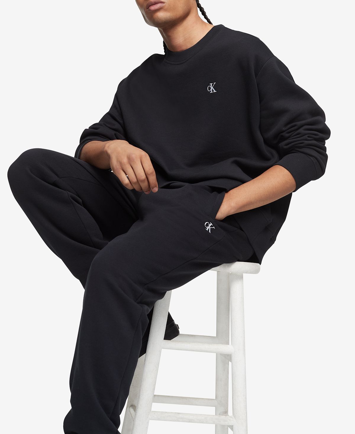 Calvin Klein Archive Logo Fleece Joggers Black Beauty
