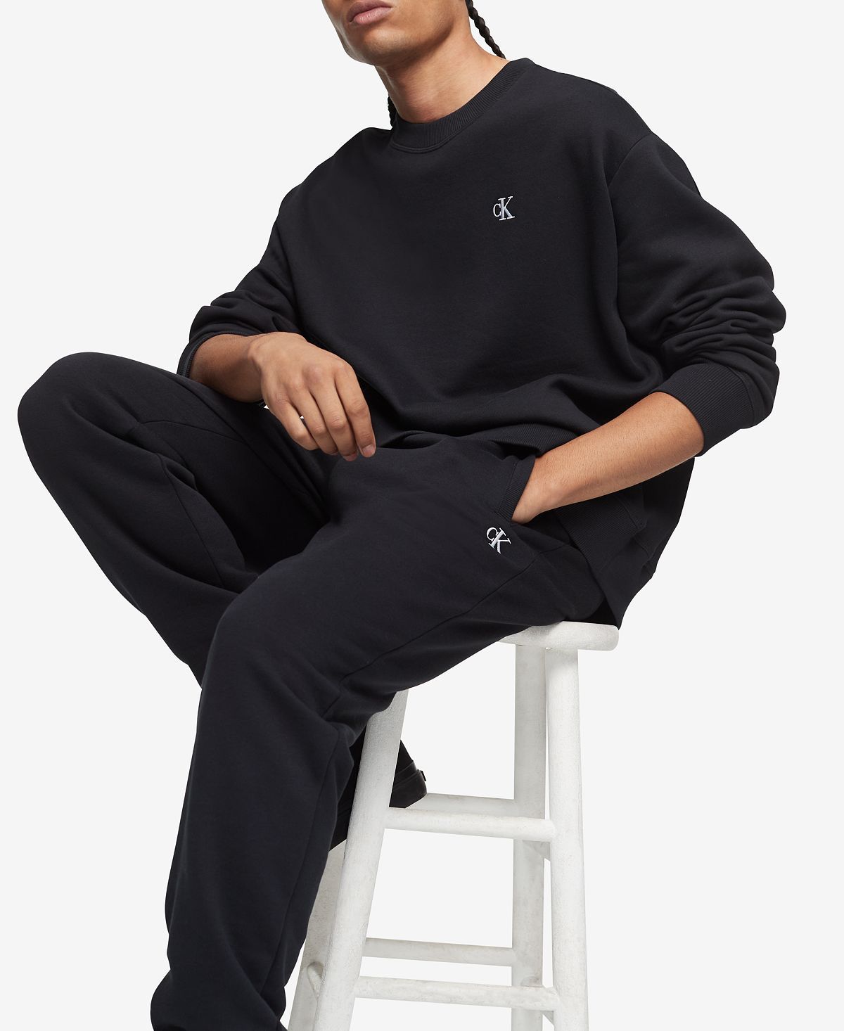 Calvin Klein Archive Logo Fleece Joggers Black Beauty