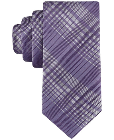 Calvin Klein Ashland Plaid Tie - Purple