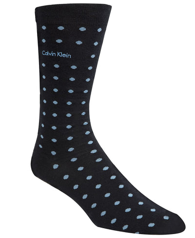 Calvin Klein Dot Dress Socks Navy