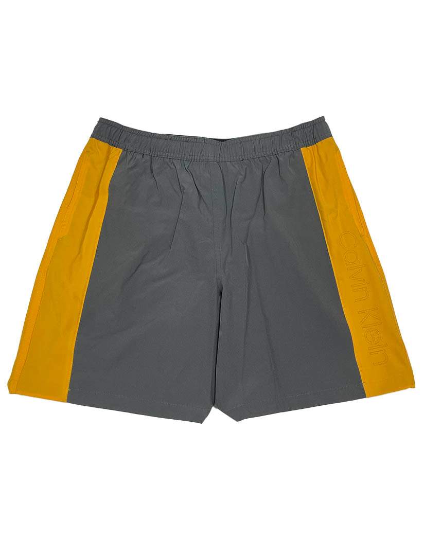 Calvin Klein Gold Hybrid Stretch Volley Color Block 7" Swim Shorts