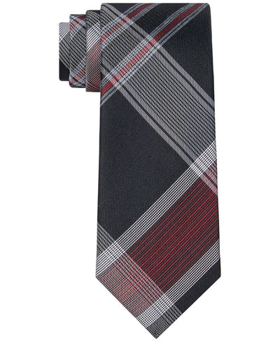 Calvin Klein Oversized Plaid Tie Red Multi