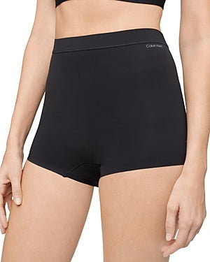 Calvin Klein Women's Perfectly Fit Flex High-Rise Boyshort Underwear QF6366 black