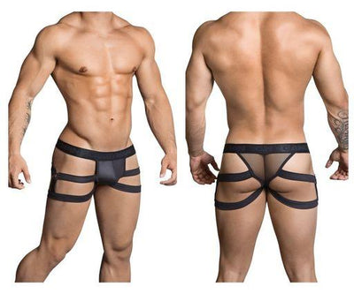 CandyMan Black Cowboy Jockstrap