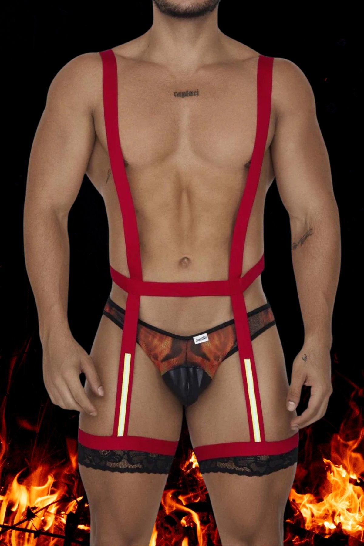 CandyMan Red Firefighter Outfit