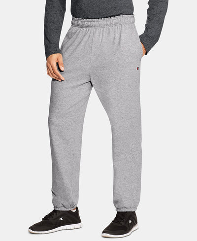 Champion Jersey Banded Bottom Pants Oxford Gray