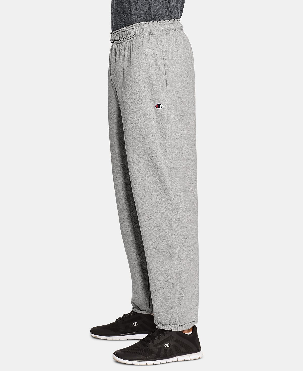 Champion Jersey Banded Bottom Pants Oxford Gray