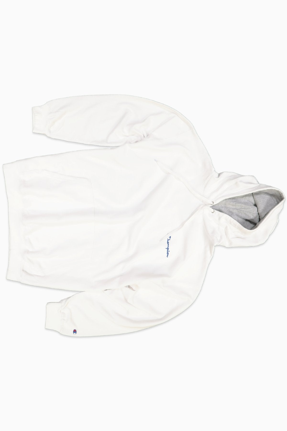 Champion Mens Big Tall Logo Graphic Hoodie White