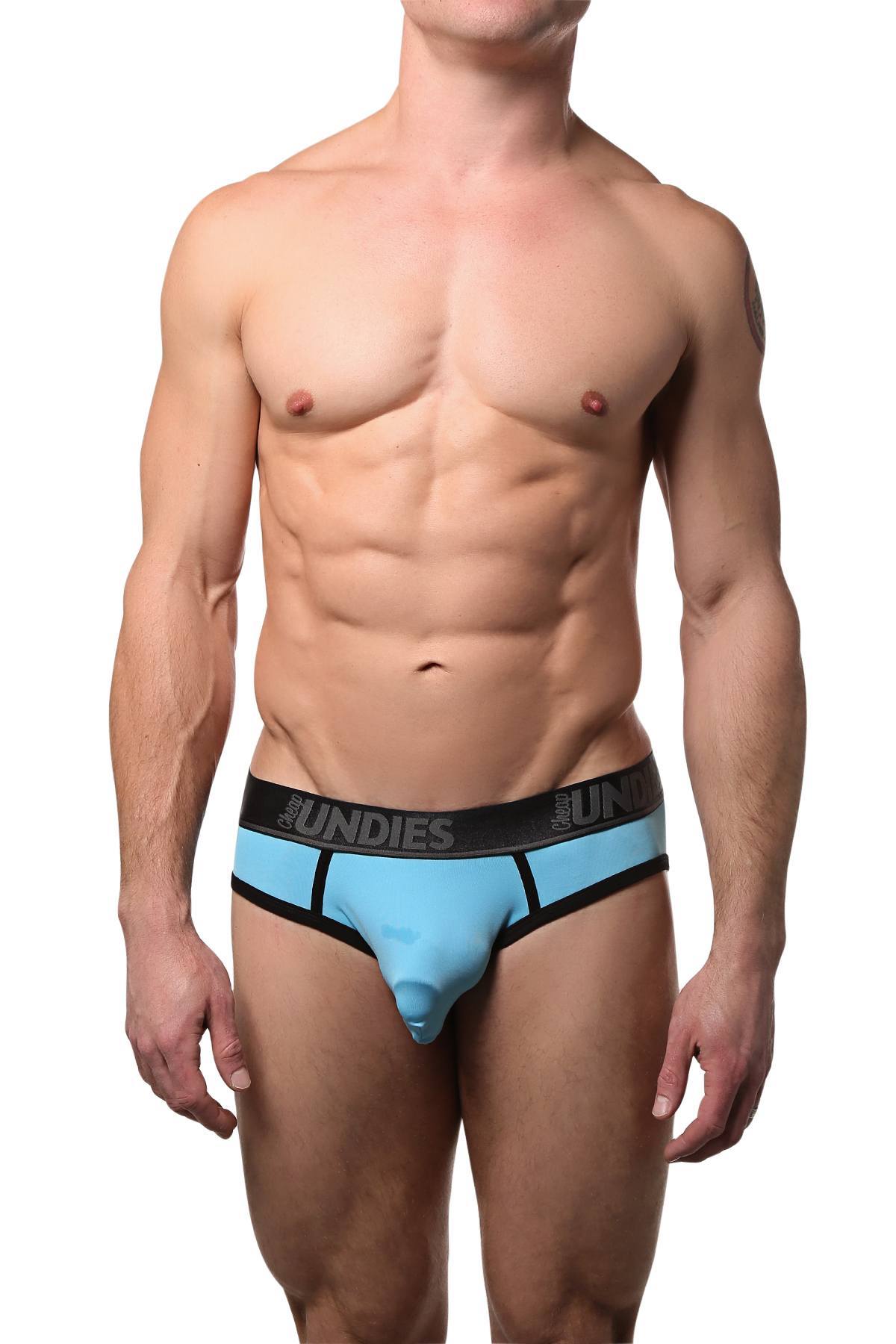 CheapUndies Aqua Sports Jock Brief