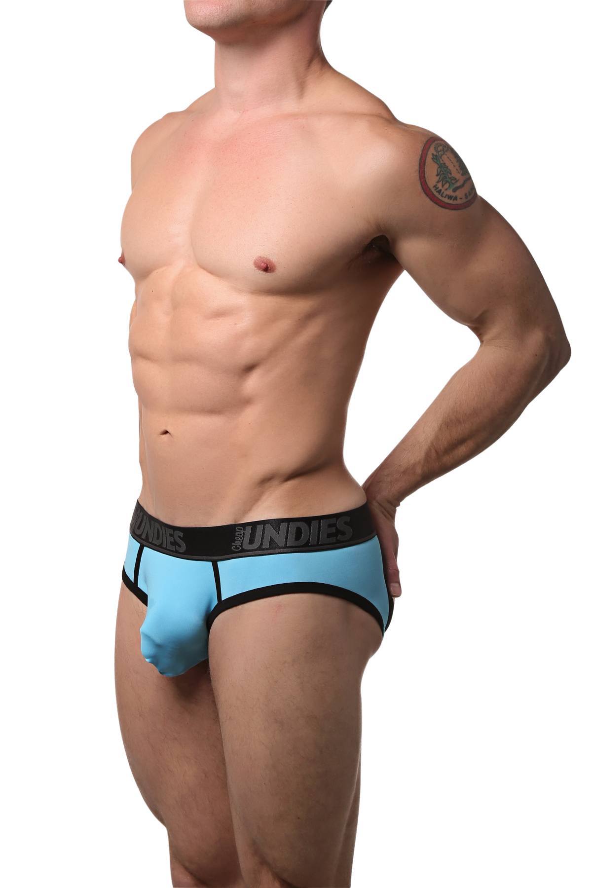CheapUndies Aqua Sports Jock Brief