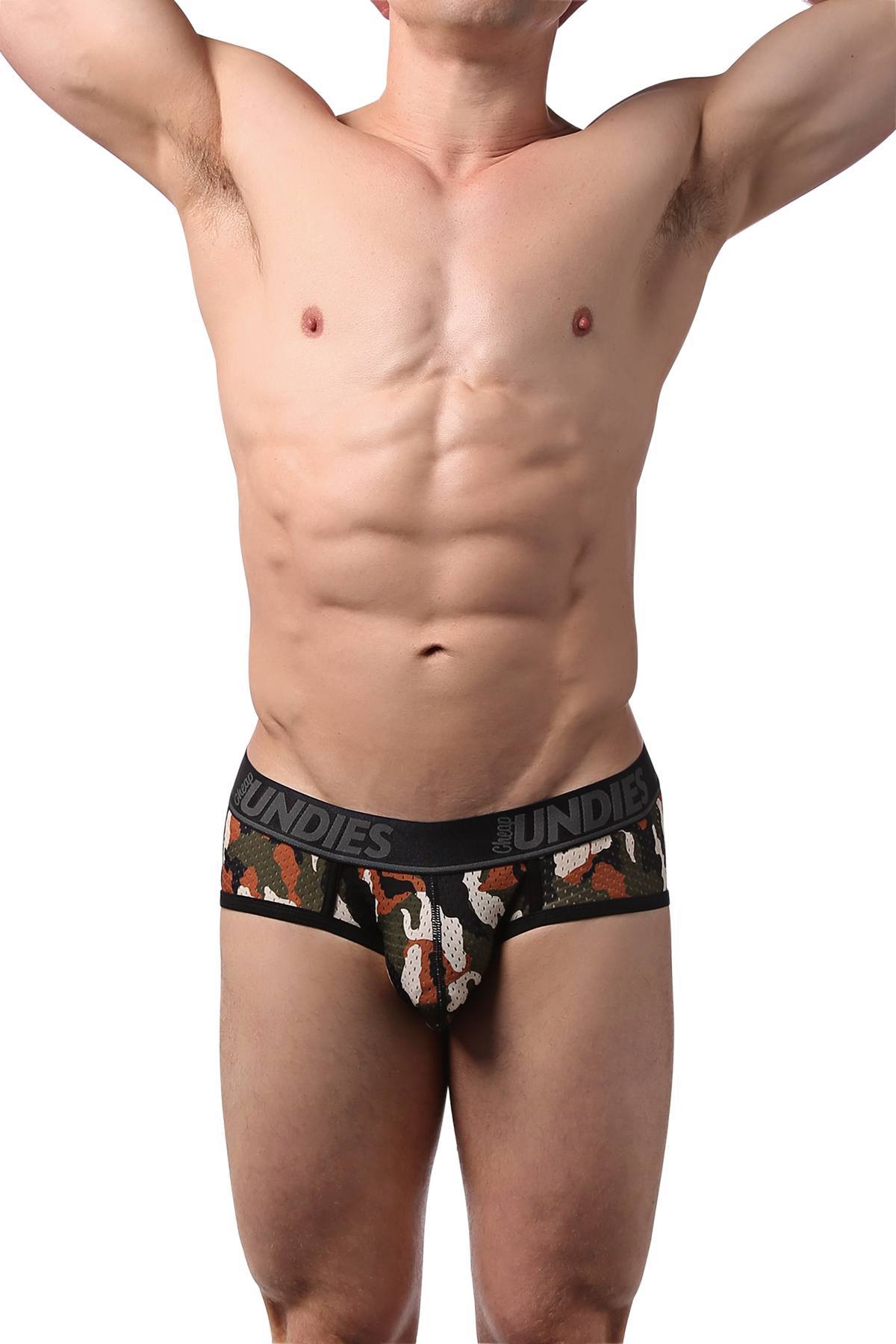 CheapUndies Camo Sport Mesh Brief