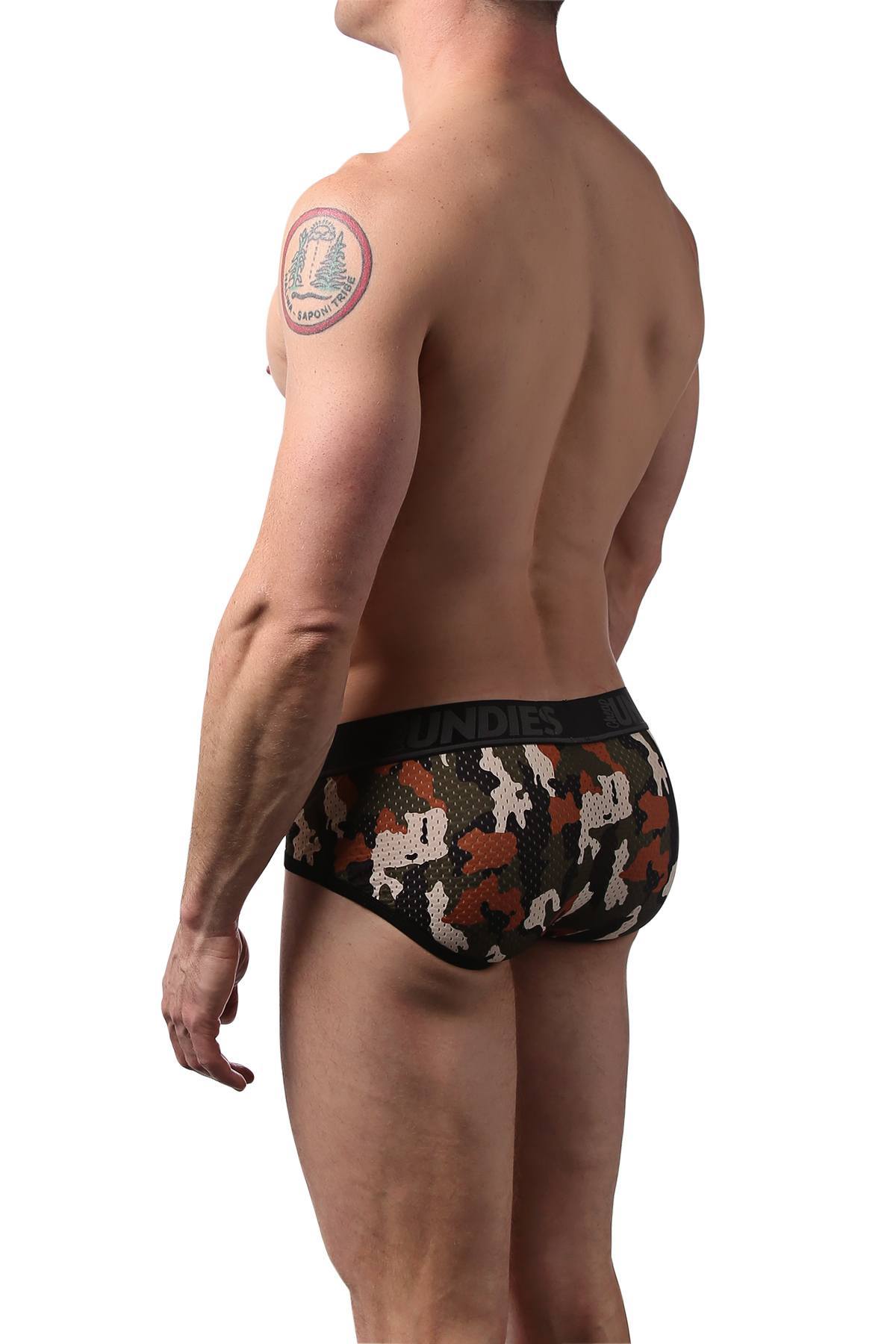 CheapUndies Camo Sport Mesh Brief