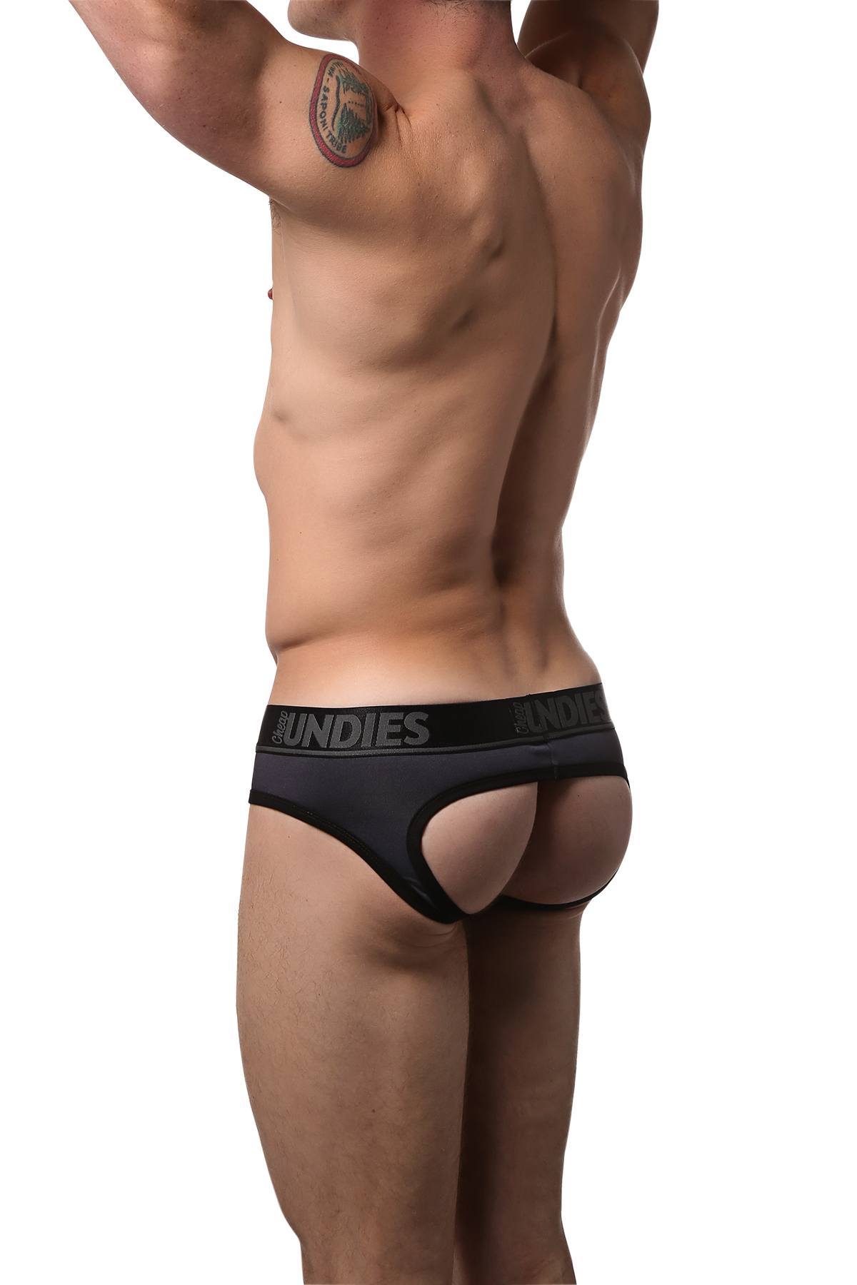 CheapUndies Charcoal Sports Jock Brief