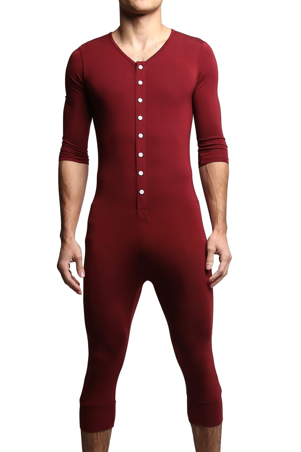 CheapUndies Maroon Long Sleeve Onesie