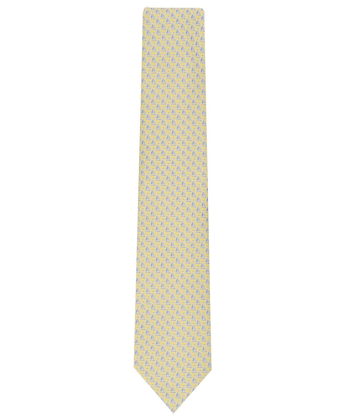 Club Room Classic Sailboat Neat Tie Yellow