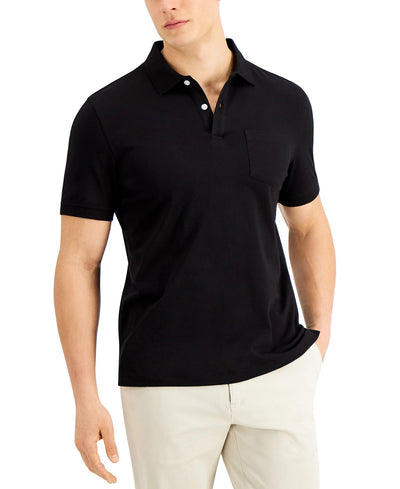 Club Room Solid Jersey Polo with Pocket