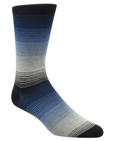 Cole Haan Gradient-stripe Socks Blueberry