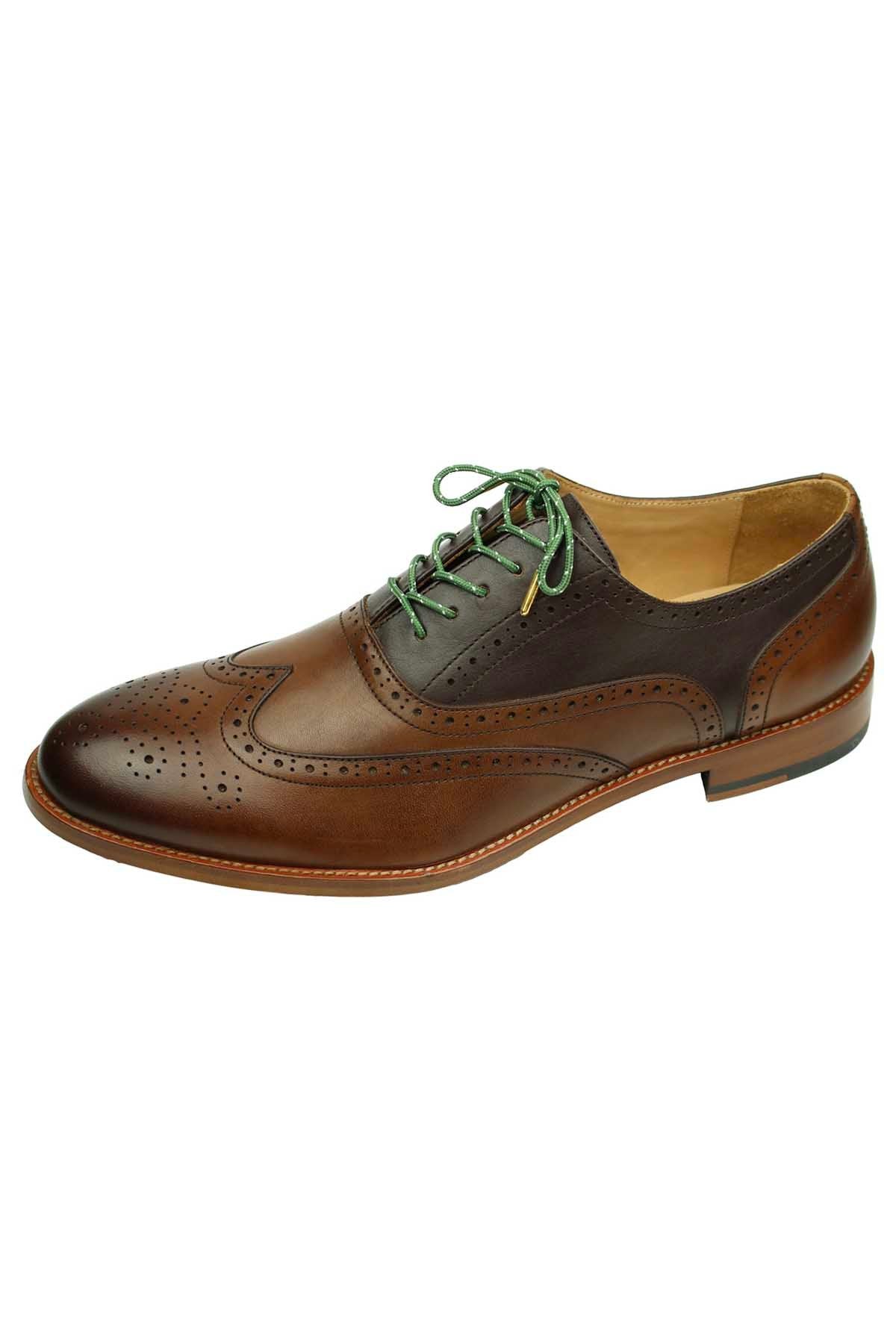 DIBI Green Polkadot Dress Shoelaces w/ Gold Aglets