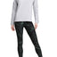 DKNY Sport Pearl Grey Heather Long Lace-Up Sleeves Modal T-Shirt