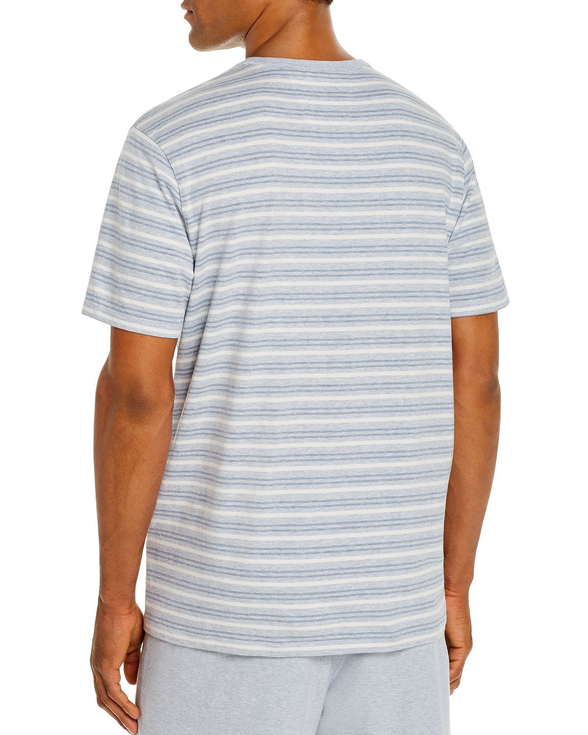 Daniel Buchler Striped Lounge Tee Blue