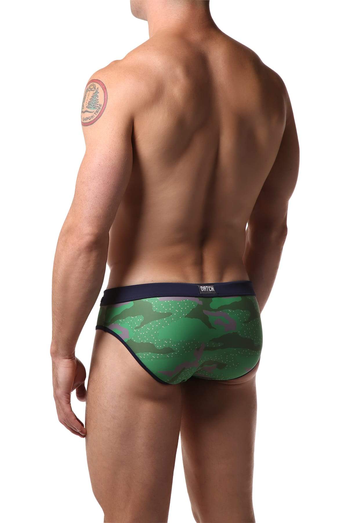 Datch Green Camouflage Swim Brief